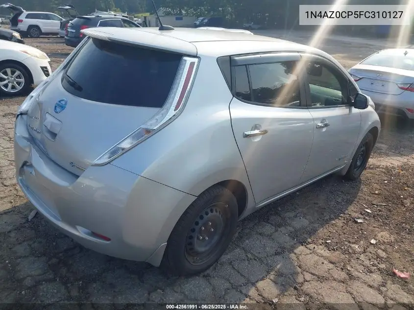 2015 Nissan Leaf S VIN: 1N4AZ0CP5FC310127 Lot: 42561991