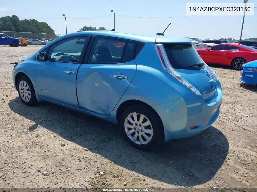 2015 Nissan Leaf S VIN: 1N4AZ0CPXFC323150 Lot: 42566987