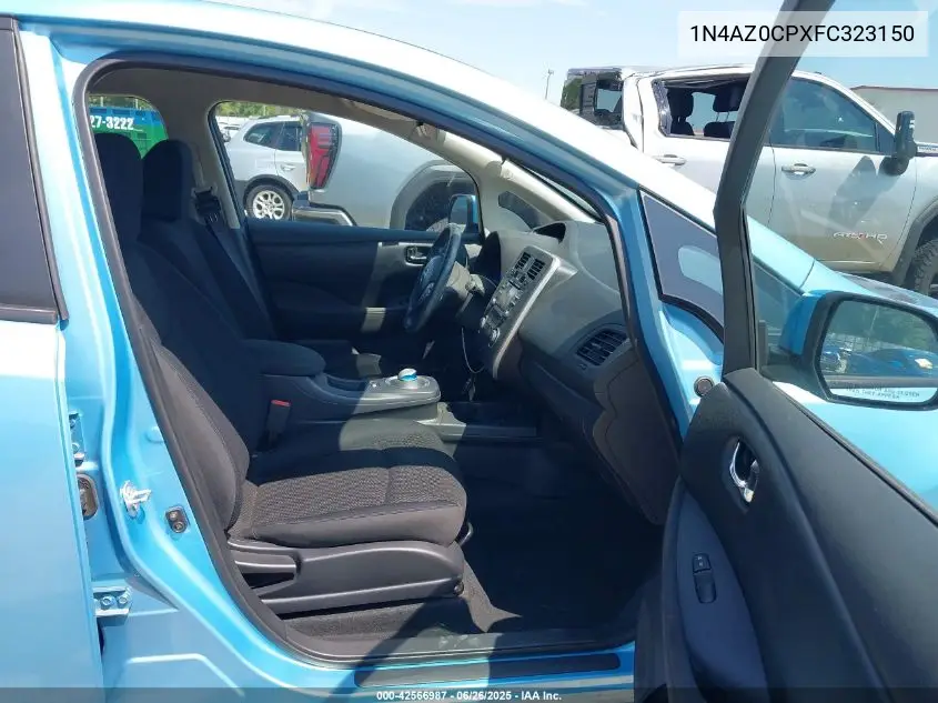 2015 Nissan Leaf S VIN: 1N4AZ0CPXFC323150 Lot: 42566987