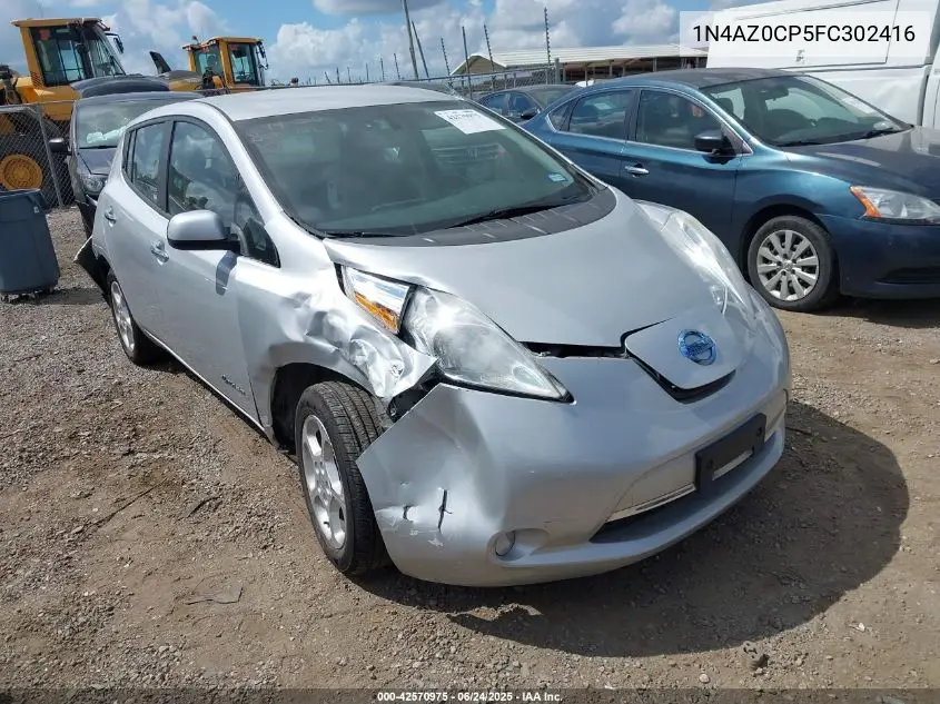 2015 Nissan Leaf Sv VIN: 1N4AZ0CP5FC302416 Lot: 42570975
