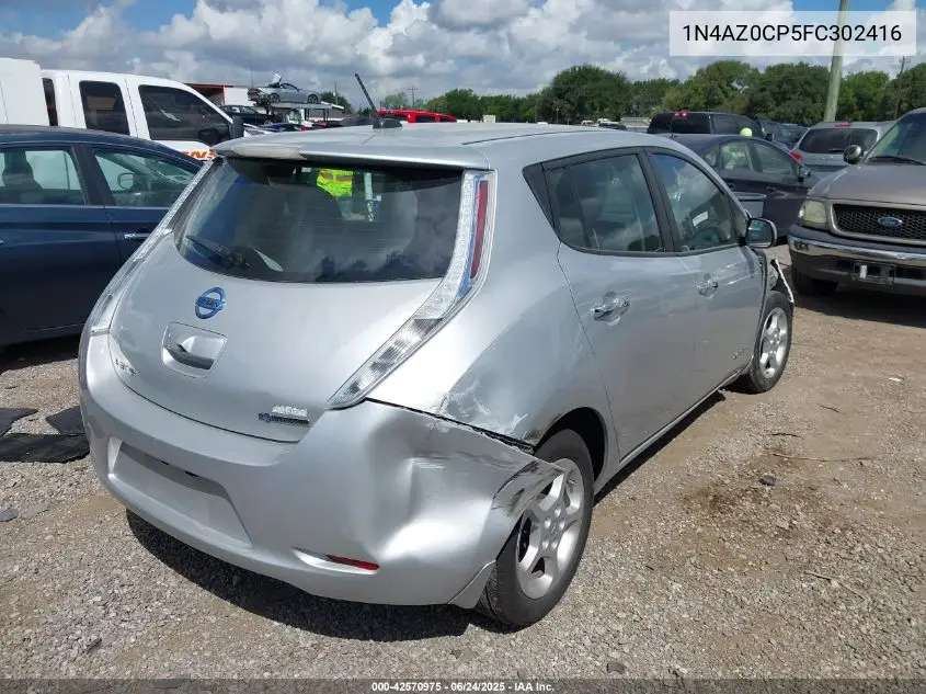 2015 Nissan Leaf Sv VIN: 1N4AZ0CP5FC302416 Lot: 42570975