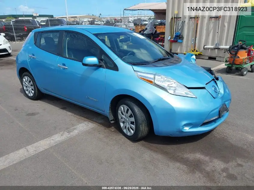 2015 Nissan Leaf S VIN: 1N4AZ0CP3FC318923 Lot: 42574336