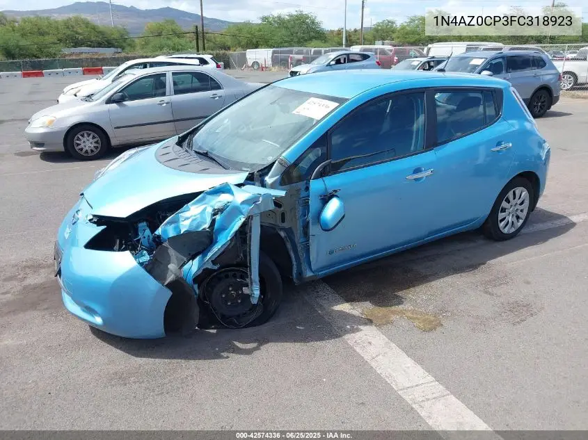 2015 Nissan Leaf S VIN: 1N4AZ0CP3FC318923 Lot: 42574336
