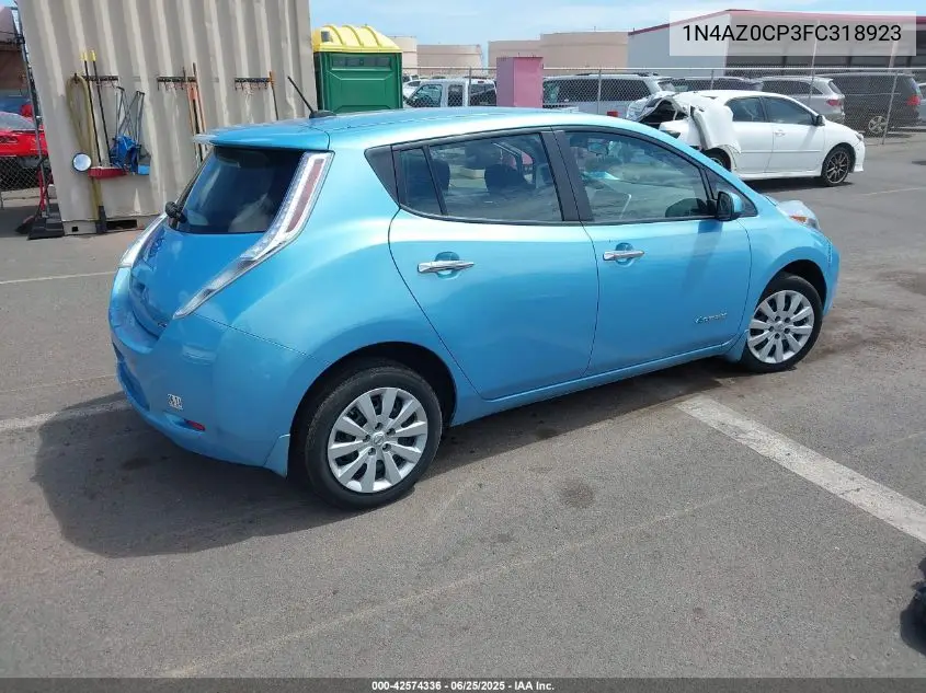2015 Nissan Leaf S VIN: 1N4AZ0CP3FC318923 Lot: 42574336