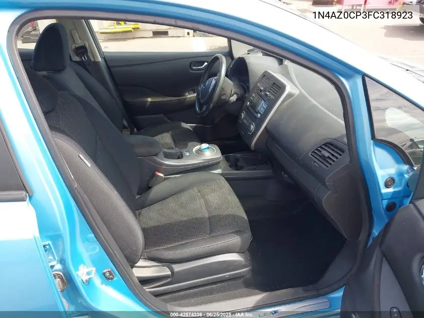 2015 Nissan Leaf S VIN: 1N4AZ0CP3FC318923 Lot: 42574336