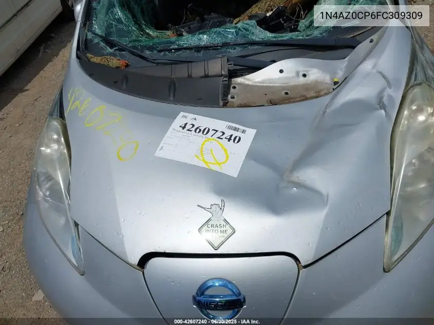 2015 Nissan Leaf S VIN: 1N4AZ0CP6FC309309 Lot: 42607240