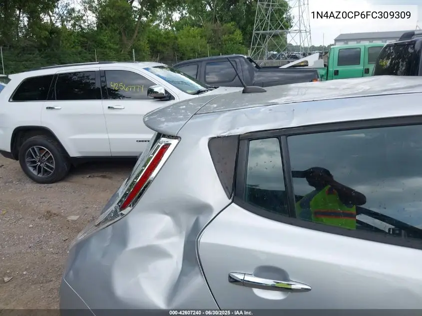 2015 Nissan Leaf S VIN: 1N4AZ0CP6FC309309 Lot: 42607240