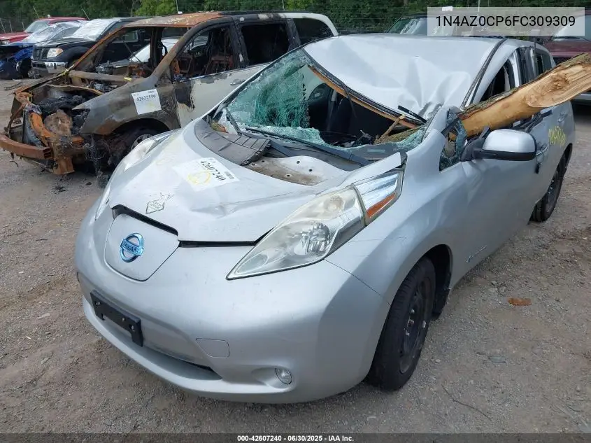 2015 Nissan Leaf S VIN: 1N4AZ0CP6FC309309 Lot: 42607240