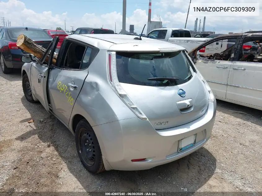 2015 Nissan Leaf S VIN: 1N4AZ0CP6FC309309 Lot: 42607240
