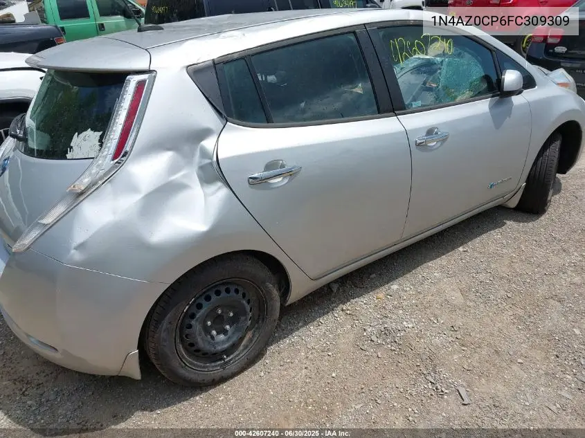 2015 Nissan Leaf S VIN: 1N4AZ0CP6FC309309 Lot: 42607240