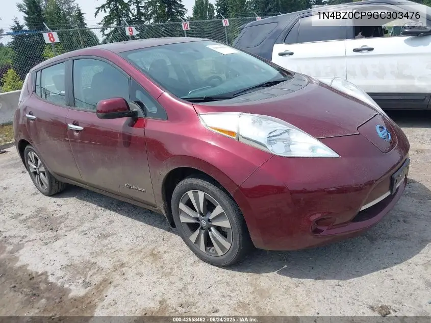2016 Nissan Leaf Sv VIN: 1N4BZ0CP9GC303476 Lot: 42558462