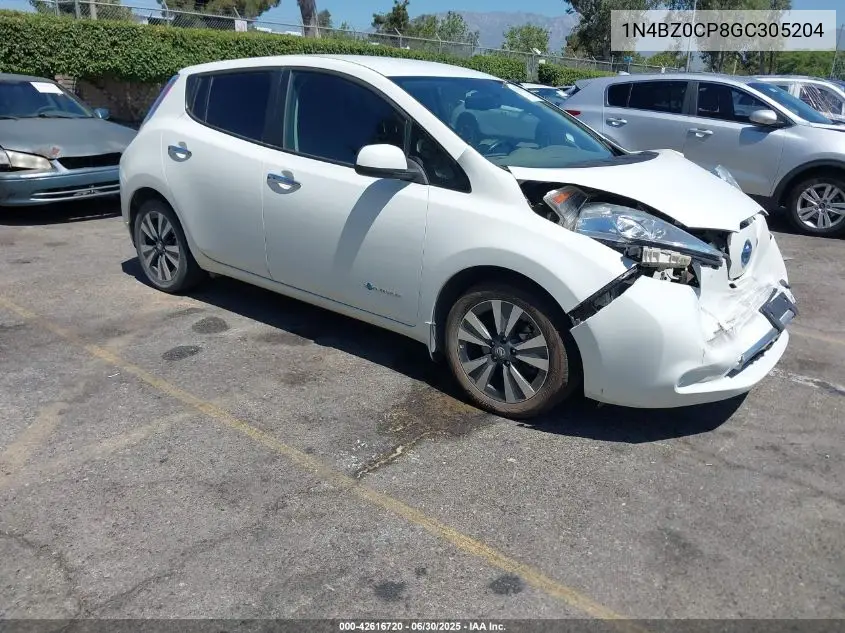 2016 Nissan Leaf Sv VIN: 1N4BZ0CP8GC305204 Lot: 42616720