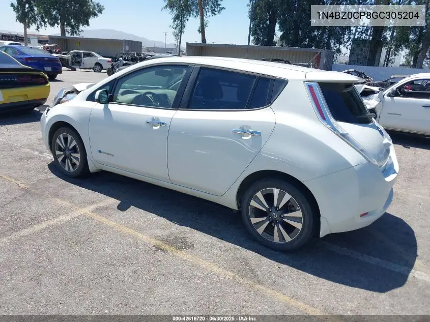 2016 Nissan Leaf Sv VIN: 1N4BZ0CP8GC305204 Lot: 42616720