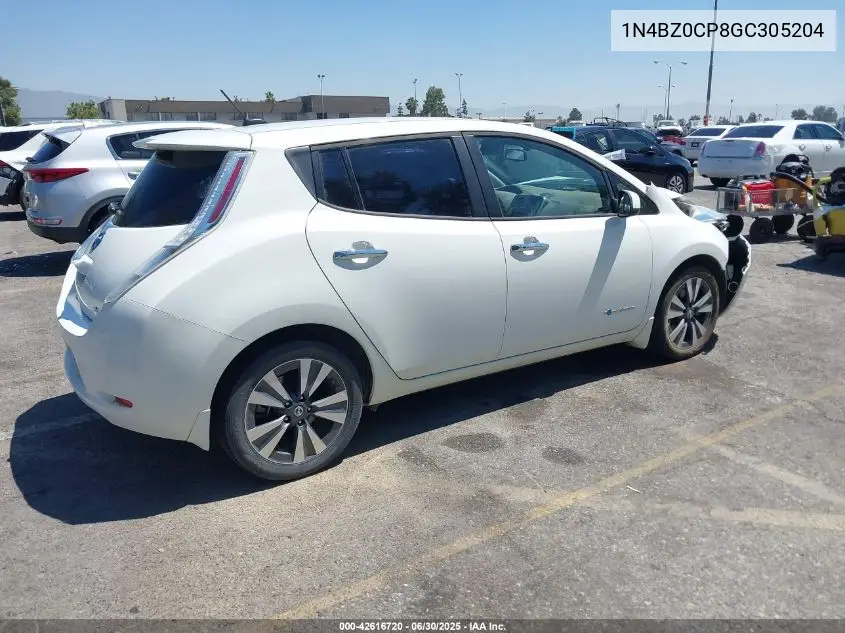 2016 Nissan Leaf Sv VIN: 1N4BZ0CP8GC305204 Lot: 42616720