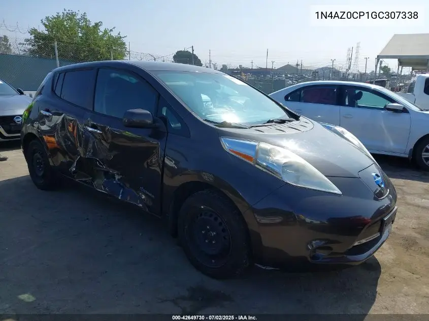 2016 Nissan Leaf S VIN: 1N4AZ0CP1GC307338 Lot: 42649730