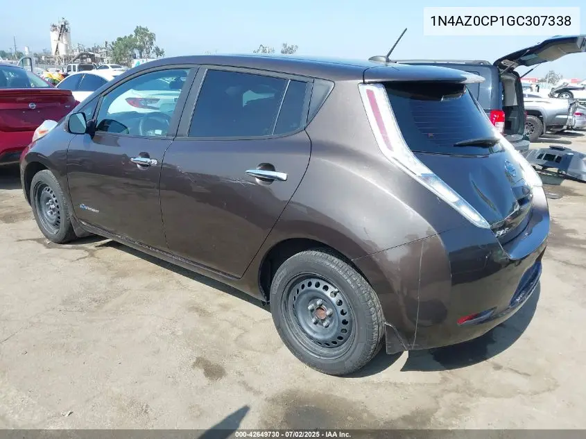 2016 Nissan Leaf S VIN: 1N4AZ0CP1GC307338 Lot: 42649730