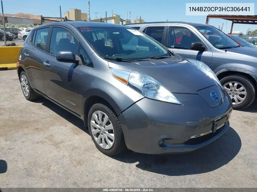 2017 Nissan Leaf S VIN: 1N4BZ0CP3HC306441 Lot: 42629755