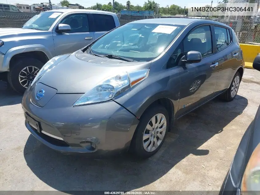 2017 Nissan Leaf S VIN: 1N4BZ0CP3HC306441 Lot: 42629755