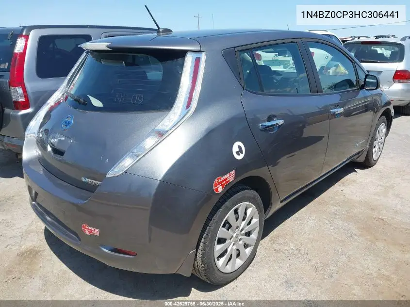 2017 Nissan Leaf S VIN: 1N4BZ0CP3HC306441 Lot: 42629755