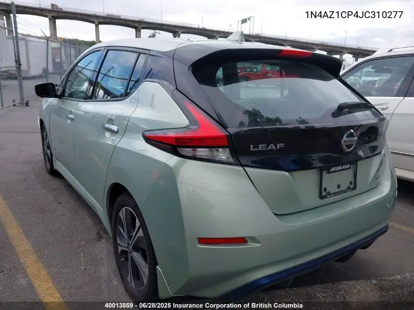 2018 Nissan Leaf VIN: 1N4AZ1CP4JC310277 Lot: 40013859