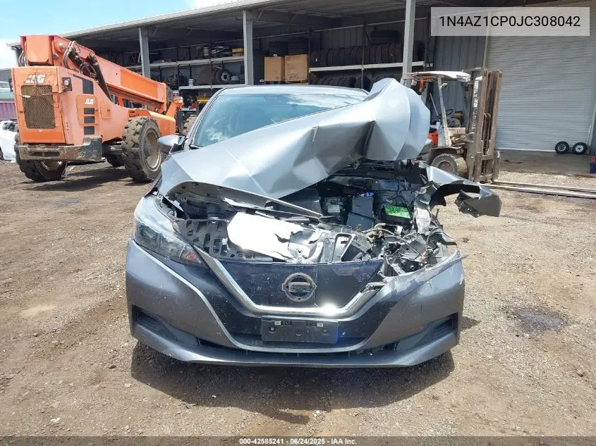 2018 Nissan Leaf S VIN: 1N4AZ1CP0JC308042 Lot: 42585241
