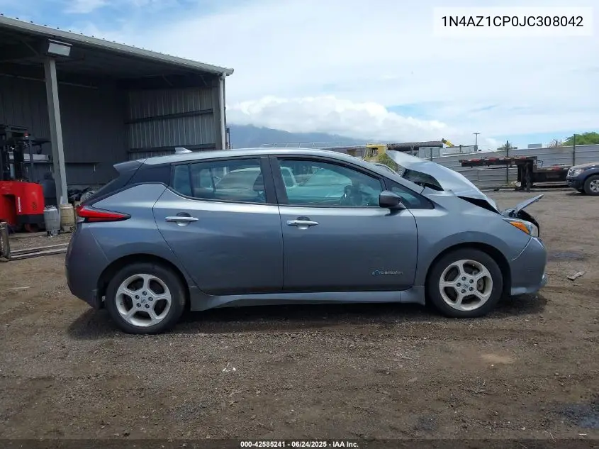 2018 Nissan Leaf S VIN: 1N4AZ1CP0JC308042 Lot: 42585241