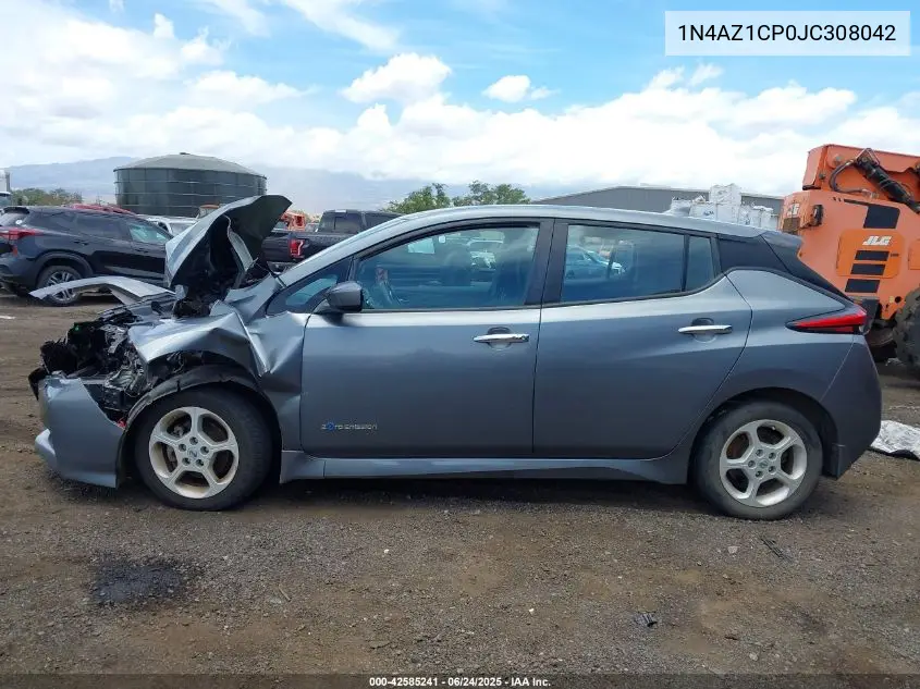 2018 Nissan Leaf S VIN: 1N4AZ1CP0JC308042 Lot: 42585241