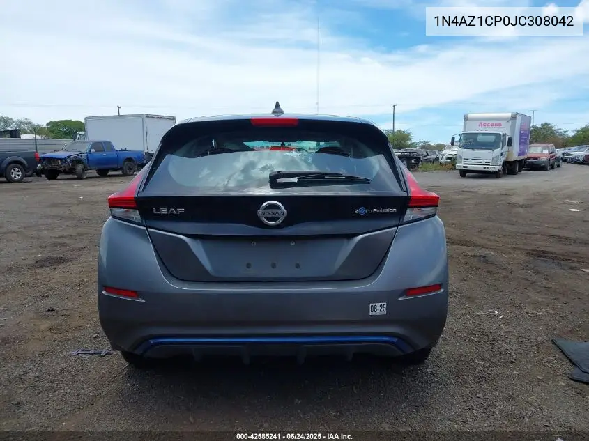 2018 Nissan Leaf S VIN: 1N4AZ1CP0JC308042 Lot: 42585241