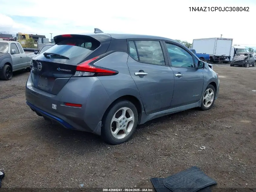 2018 Nissan Leaf S VIN: 1N4AZ1CP0JC308042 Lot: 42585241