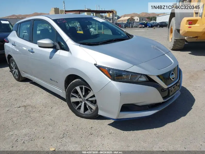 2019 Nissan Leaf S Plus VIN: 1N4BZ1CP4KC320345 Lot: 42572839