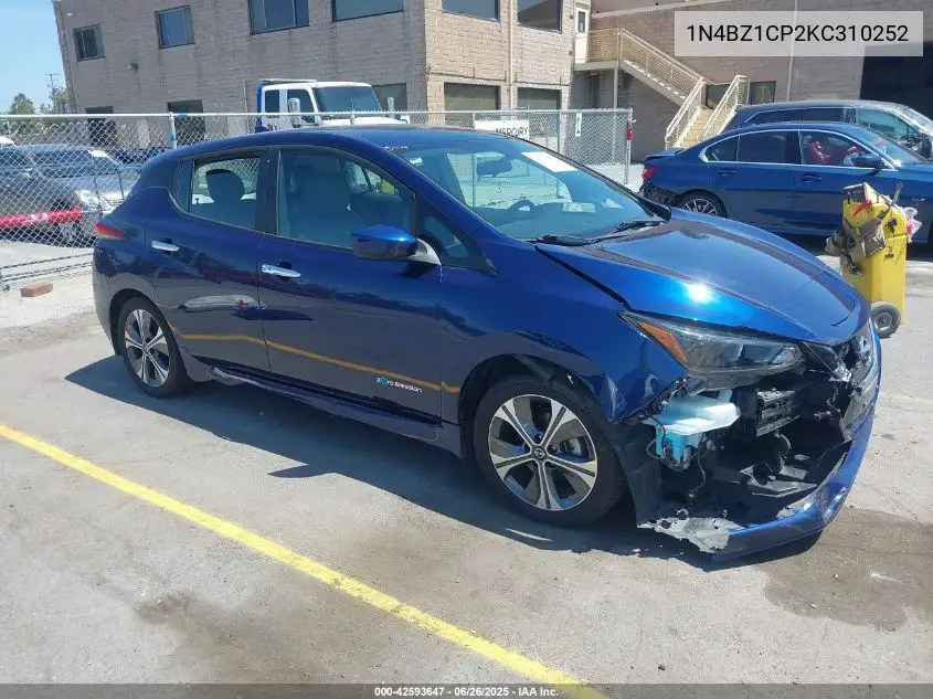 2019 Nissan Leaf Sv Plus VIN: 1N4BZ1CP2KC310252 Lot: 42593647