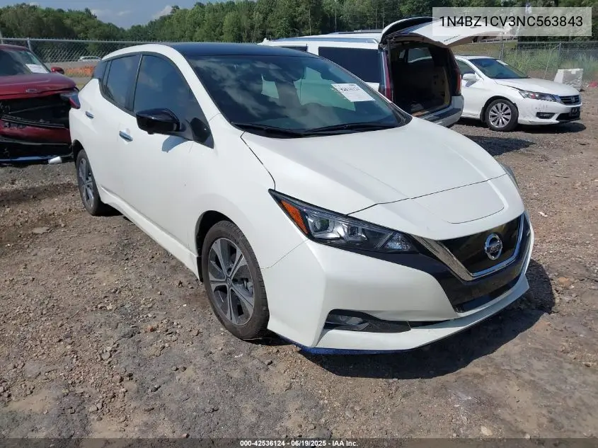 2022 Nissan Leaf Sv Plus 62 Kwh VIN: 1N4BZ1CV3NC563843 Lot: 42536124