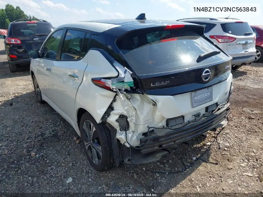 2022 Nissan Leaf Sv Plus 62 Kwh VIN: 1N4BZ1CV3NC563843 Lot: 42536124