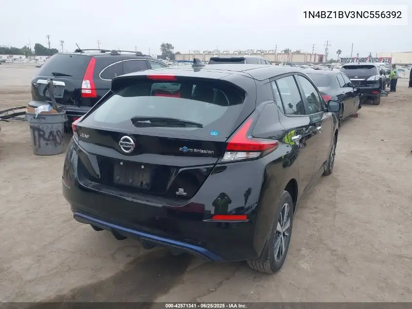 2022 Nissan Leaf S Plus 62 Kwh VIN: 1N4BZ1BV3NC556392 Lot: 42571341