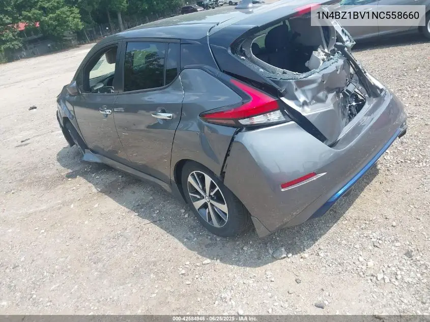 2022 Nissan Leaf S Plus 62 Kwh VIN: 1N4BZ1BV1NC558660 Lot: 42584946