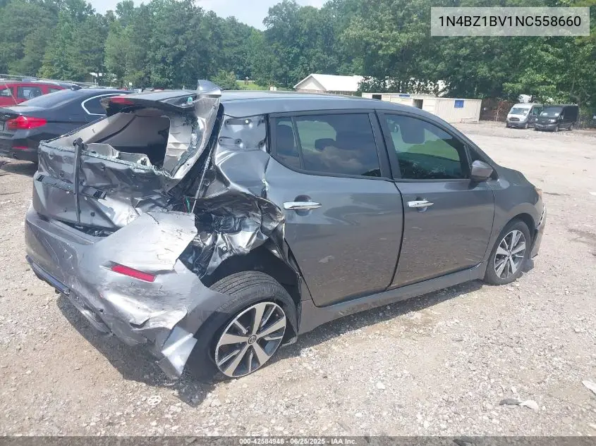 2022 Nissan Leaf S Plus 62 Kwh VIN: 1N4BZ1BV1NC558660 Lot: 42584946