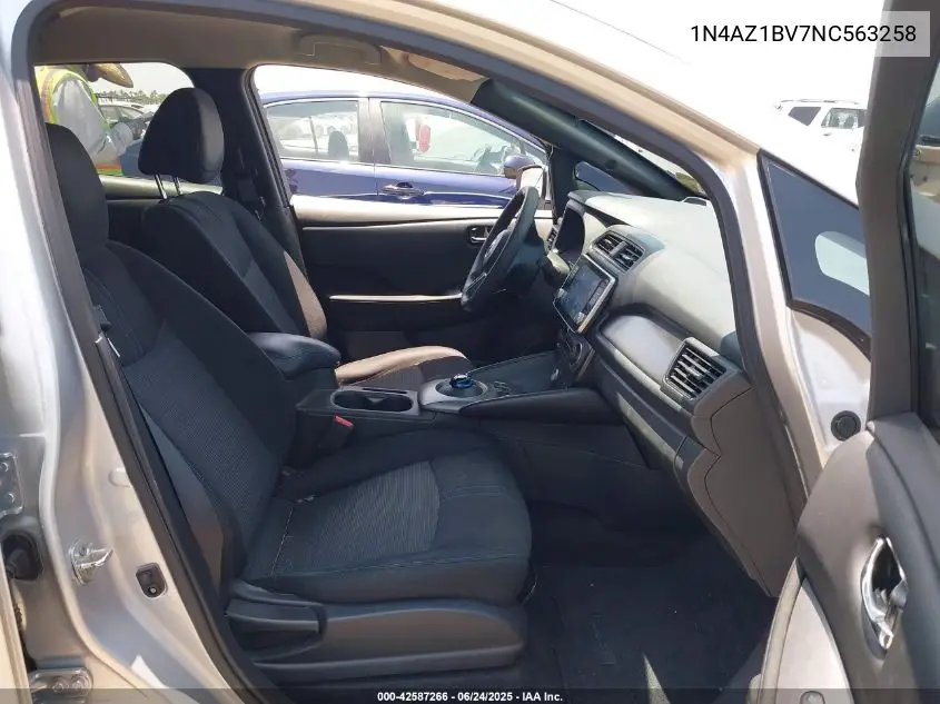 2022 Nissan Leaf S 40 Kwh VIN: 1N4AZ1BV7NC563258 Lot: 42587266