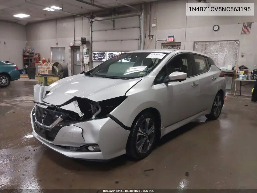 2022 Nissan Leaf Sv Plus 62 Kwh VIN: 1N4BZ1CV5NC563195 Lot: 42618314