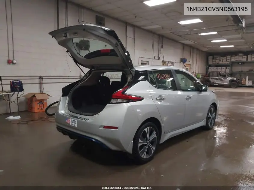 2022 Nissan Leaf Sv Plus 62 Kwh VIN: 1N4BZ1CV5NC563195 Lot: 42618314