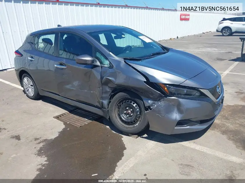 1N4AZ1BV5NC561654 2022 Nissan Leaf S 40 Kwh