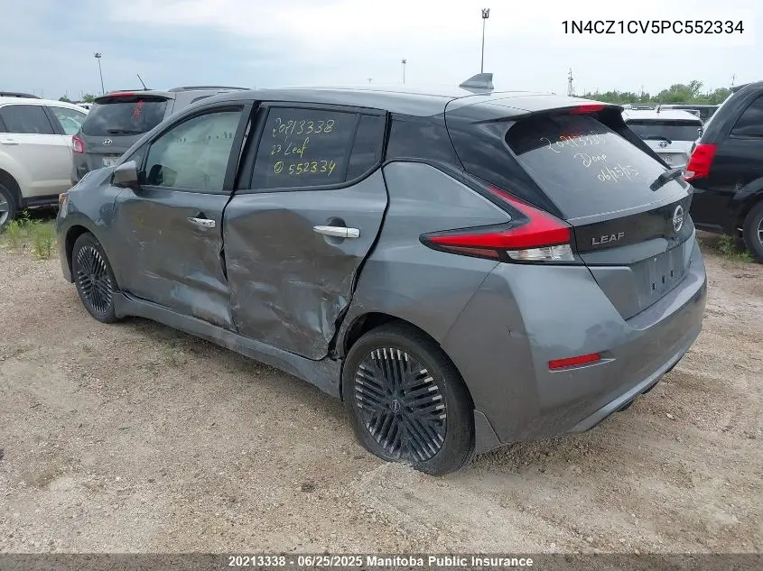 2023 Nissan Leaf Sv Plus VIN: 1N4CZ1CV5PC552334 Lot: 20213338