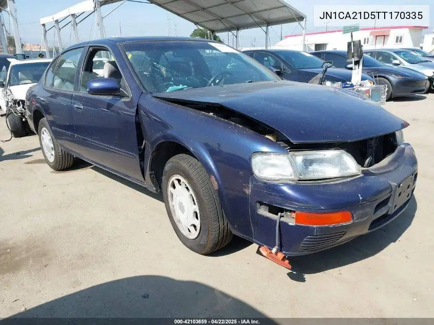 1996 Nissan Maxima Gle/Gxe/Se VIN: JN1CA21D5TT170335 Lot: 42103659