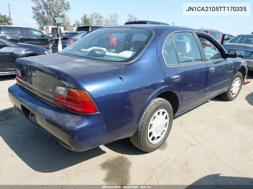 1996 Nissan Maxima Gle/Gxe/Se VIN: JN1CA21D5TT170335 Lot: 42103659