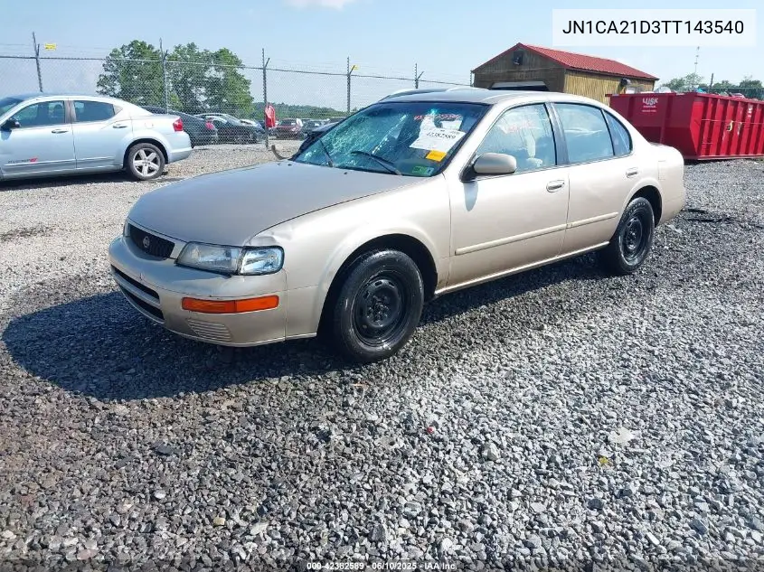 1996 Nissan Maxima Gle/Gxe/Se VIN: JN1CA21D3TT143540 Lot: 42382589