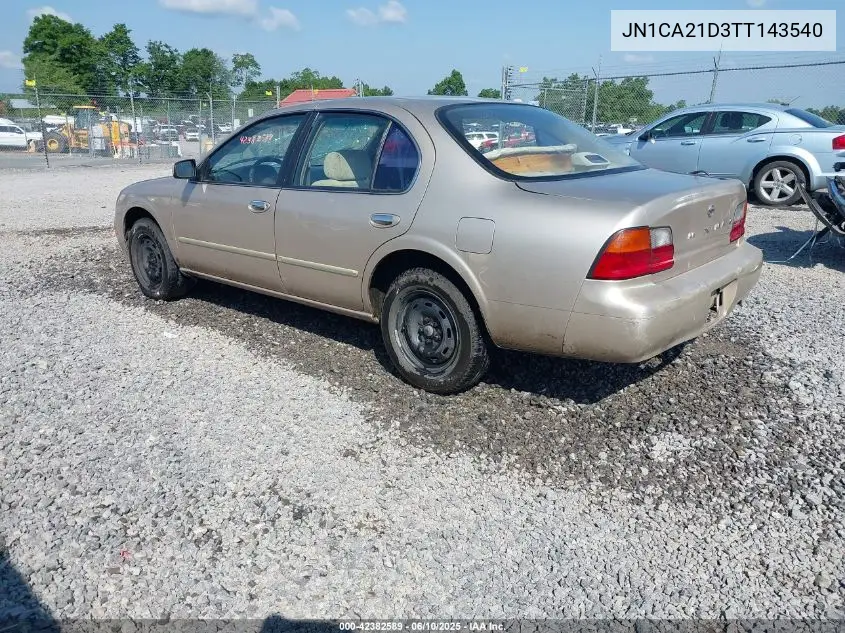 1996 Nissan Maxima Gle/Gxe/Se VIN: JN1CA21D3TT143540 Lot: 42382589
