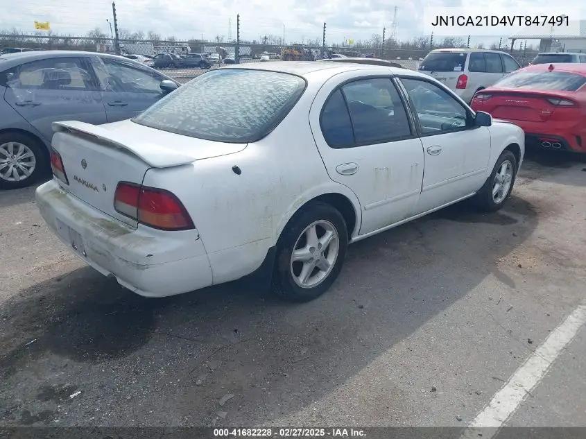 1997 Nissan Maxima Gle/Gxe/Se VIN: JN1CA21D4VT847491 Lot: 41682228