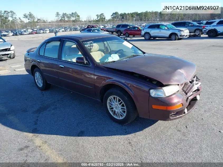 1998 Nissan Maxima Gle/Gxe/Se VIN: JN1CA21D6WM924907 Lot: 41620753