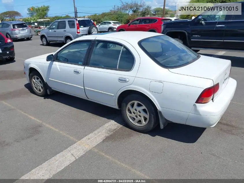 1998 Nissan Maxima Gle/Gxe/Se VIN: JN1CA21D6WT510015 Lot: 42004731