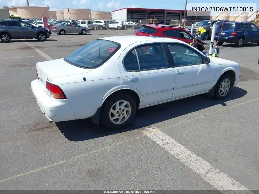 1998 Nissan Maxima Gle/Gxe/Se VIN: JN1CA21D6WT510015 Lot: 42004731