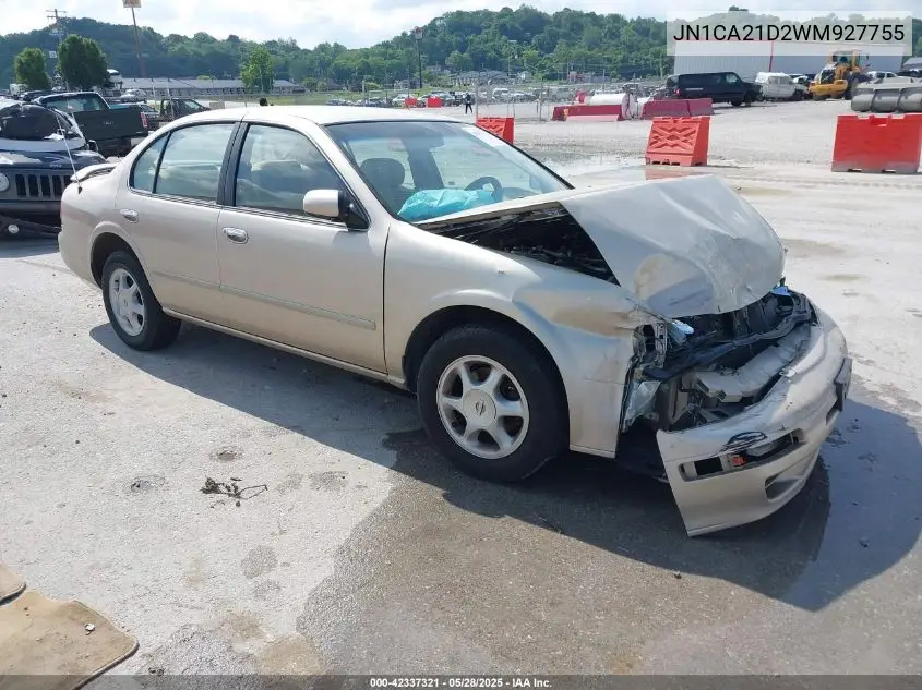 1998 Nissan Maxima Gle/Gxe/Se VIN: JN1CA21D2WM927755 Lot: 42337321
